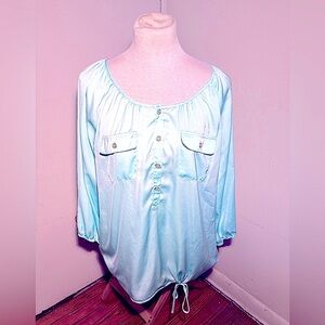 New York & Company Satin Blouse